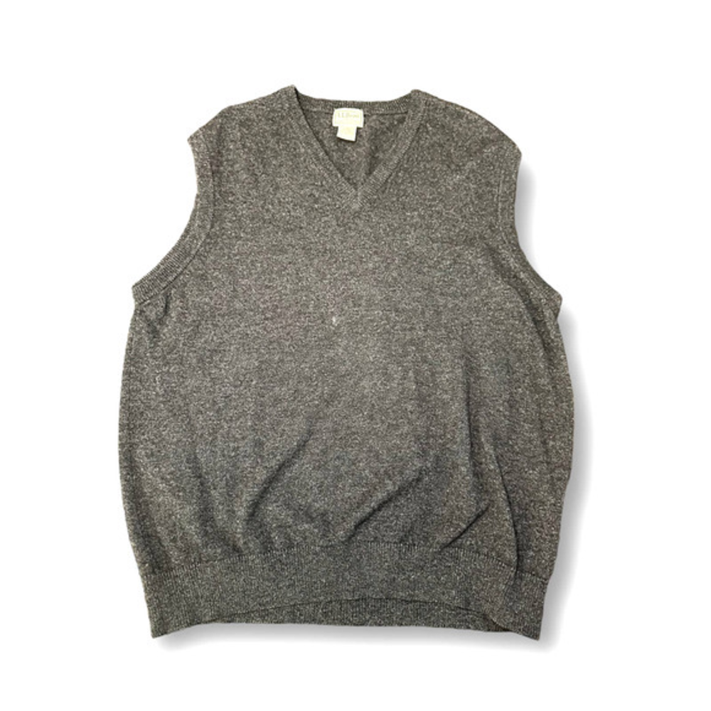 LL Bean Sweater Vest Mens Size: L‎ 100% Lambs Wool